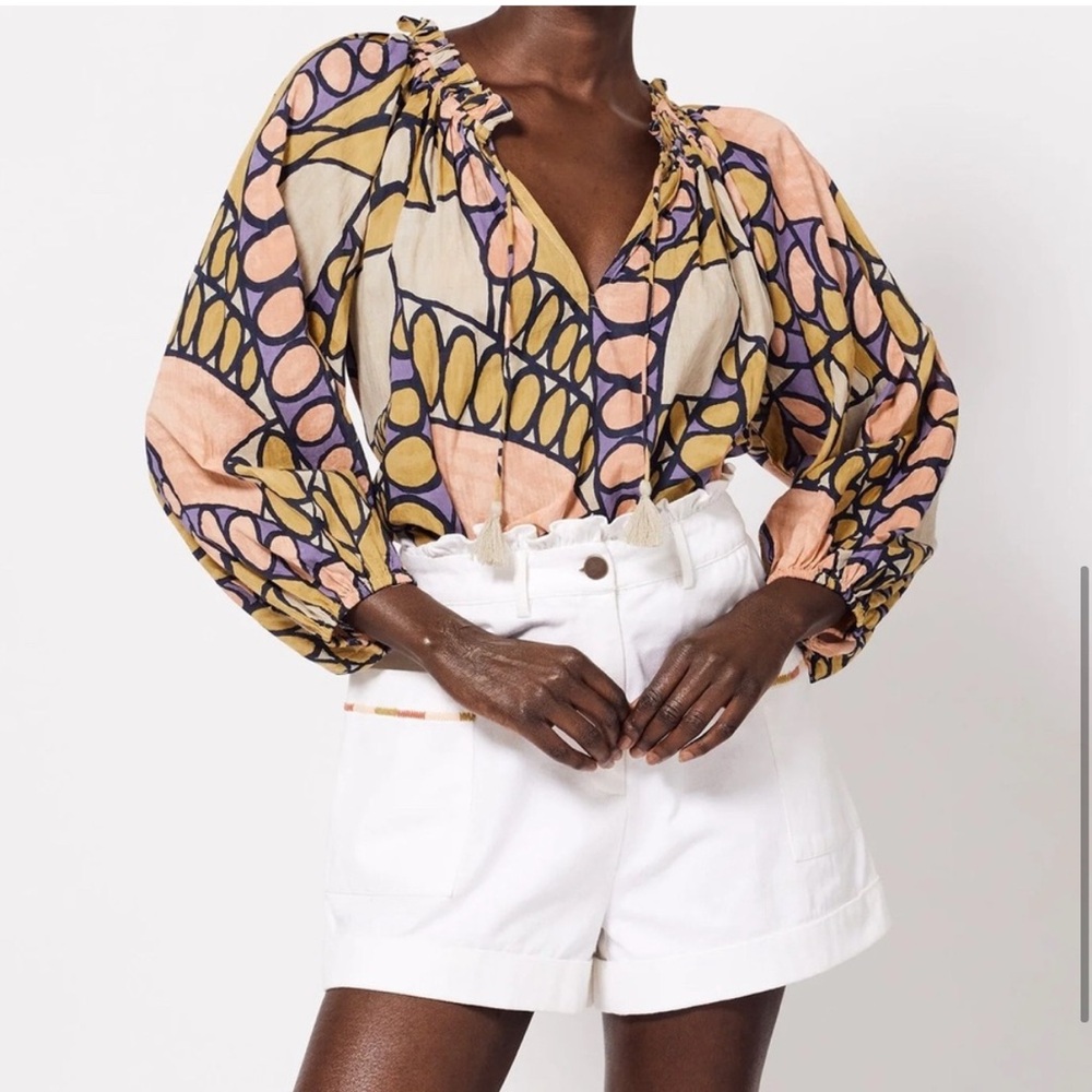 NWOT Cleobella Erica Blouse in Saguaro